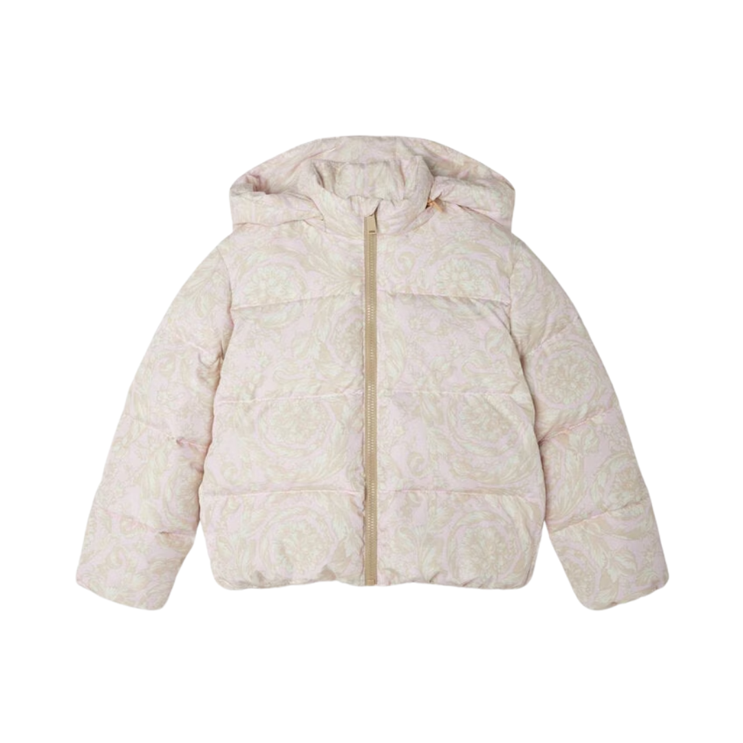 Versace Kids puffer jacket with floral pattern available at Lestyle Boutique Melbourne