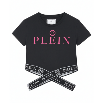 PHILIPP PLEIN KIDS TOP featuring pink logo available at Lestyle Boutique Melbourne