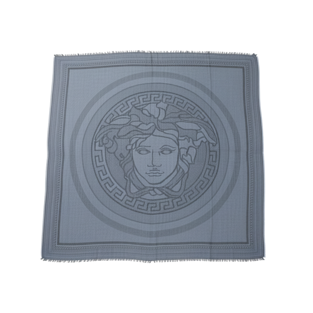VERSACE SCARF featuring intricate pattern and fringe detailing available at Lestyle Boutique Melbourne