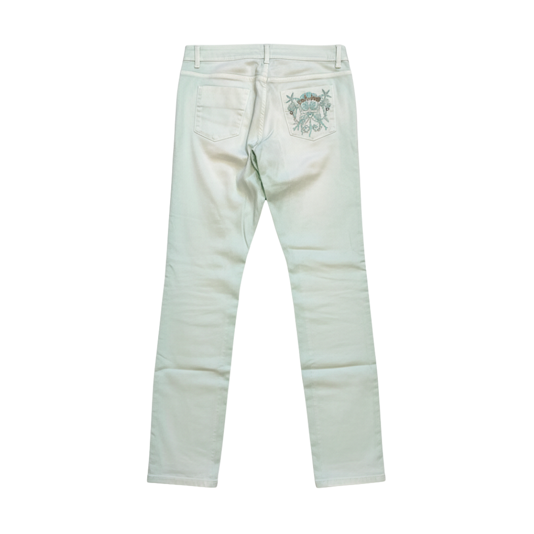 Just Cavalli jeans featuring mint color available at Lestyle Boutique Melbourne