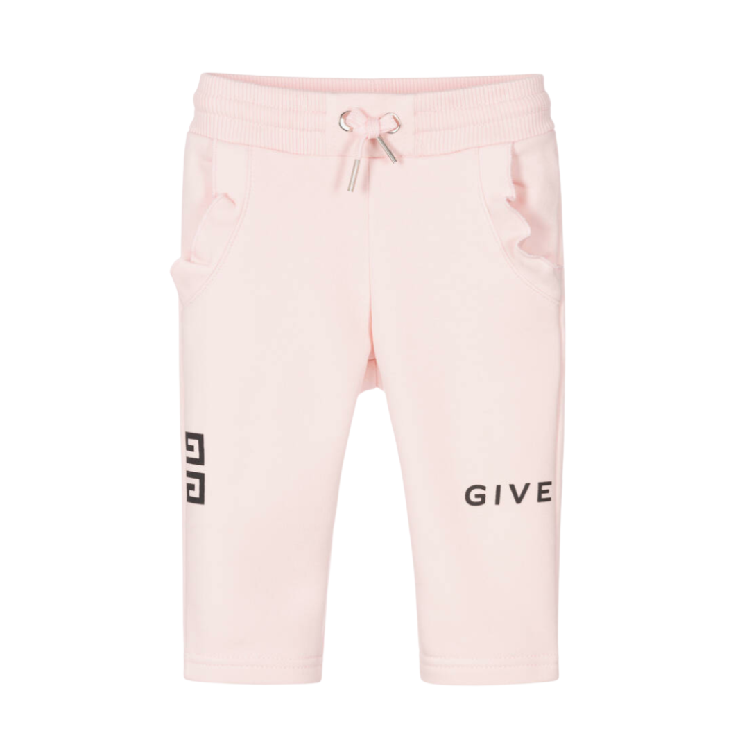 Givenchy kids pants featuring drawstring waist and logo graphic available at Lestyle Boutique Melbourne