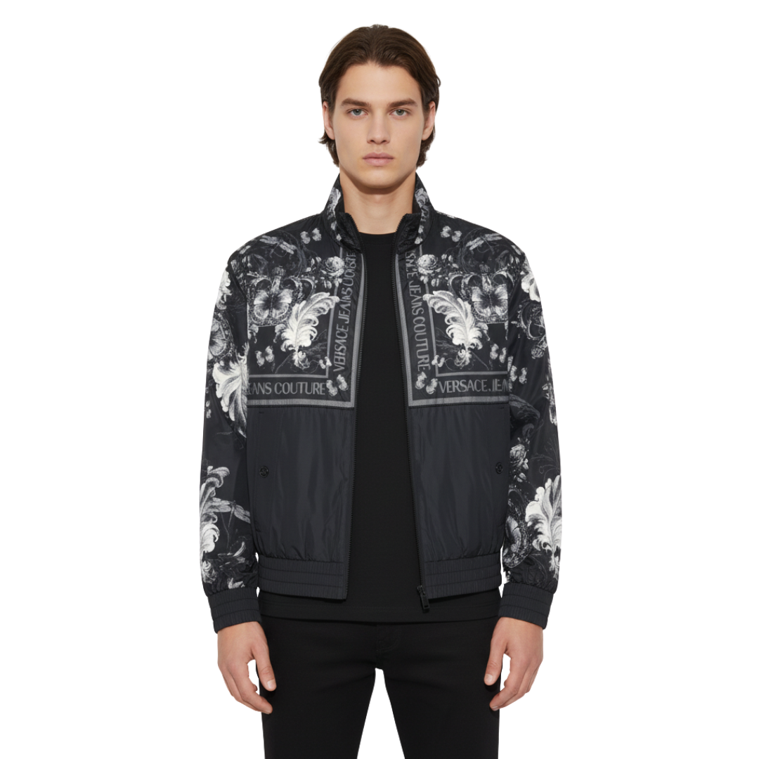 Versace Jeans Couture jacket featuring ornate baroque print available at Lestyle Boutique Melbourne