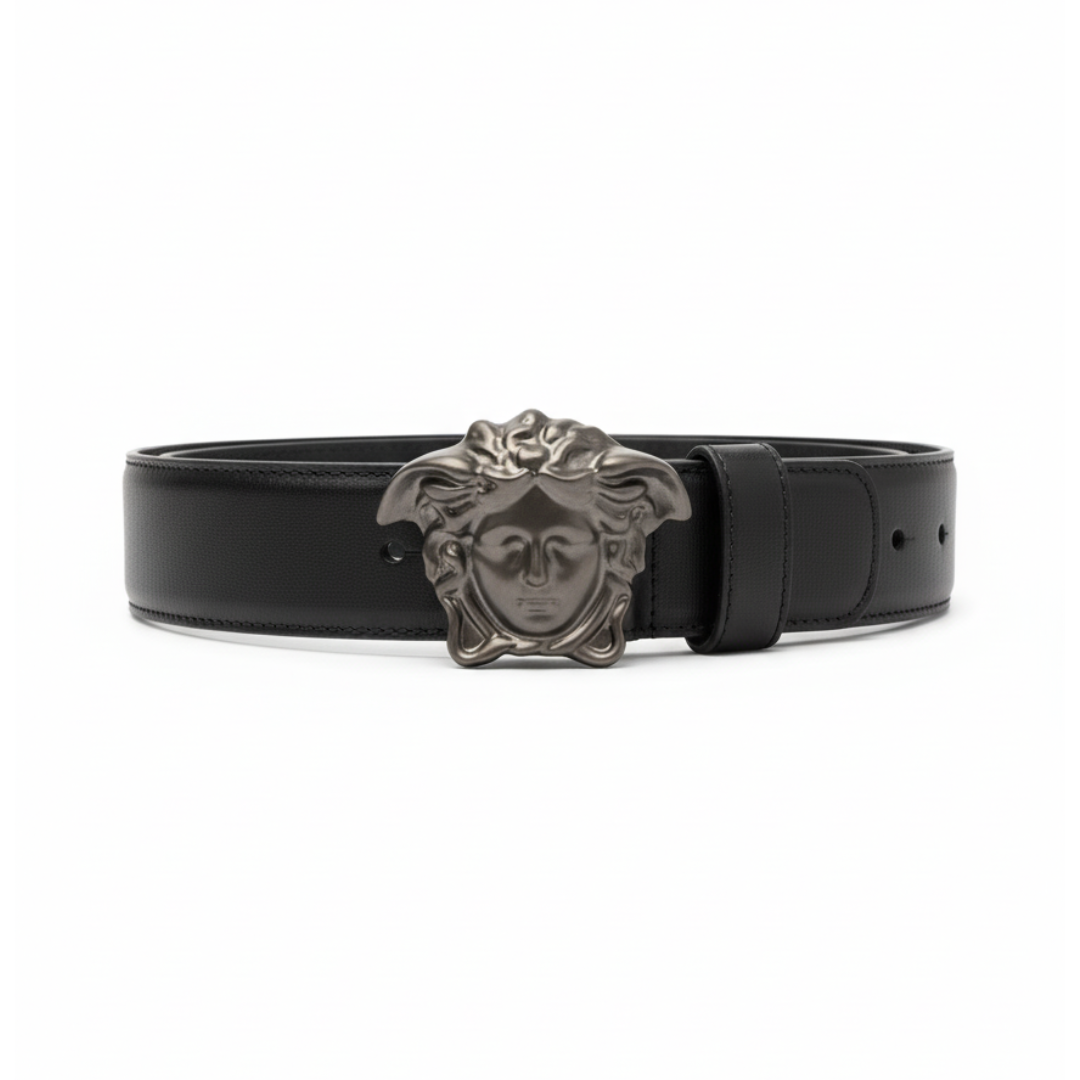 Versace belt featuring Medusa head buckle available at Lestyle Boutique Melbourne