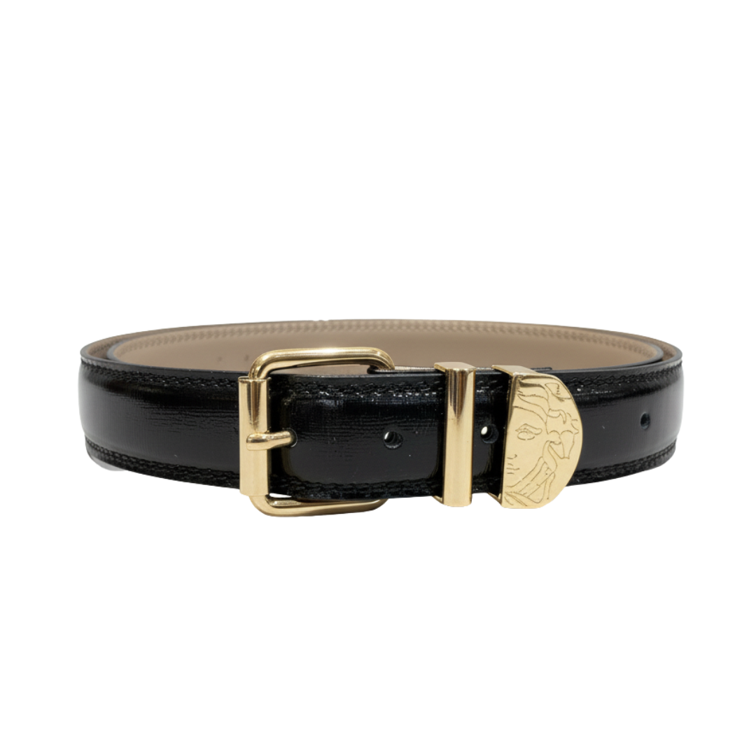Versace belt featuring gold-tone buckle available at Lestyle Boutique Melbourne