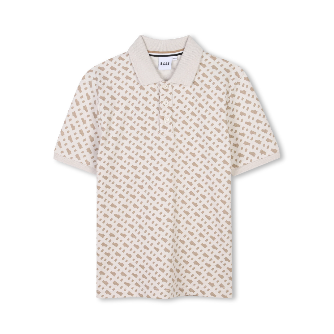 BOSS KIDSWEAR polo shirt featuring monogram print available at Lestyle Boutique Melbourne