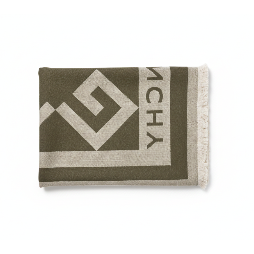 GIVENCHY SCARF featuring bold logo motif available at Lestyle Boutique Melbourne