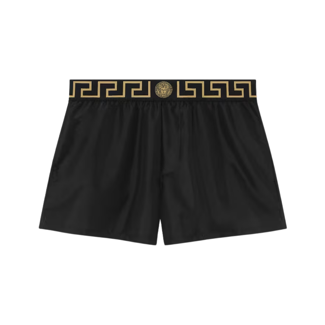 VERSACE SWIM SHORT featuring Greca border with Medusa motif on the waistband available at Lestyle Boutique Melbourne