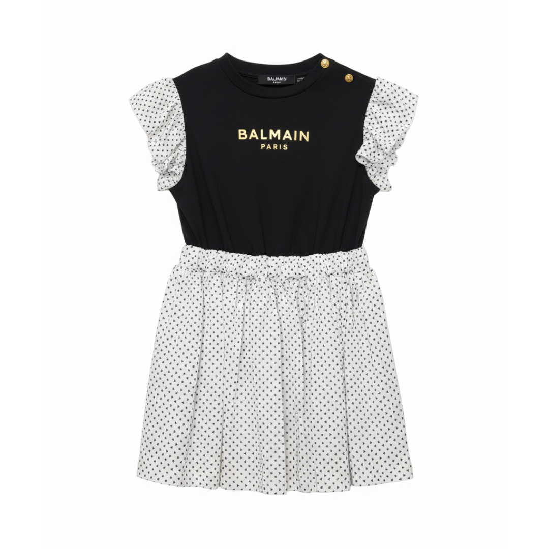 BALMAIN DRESS KIDS featuring ruffle sleeves available at Lestyle Boutique Melbourne