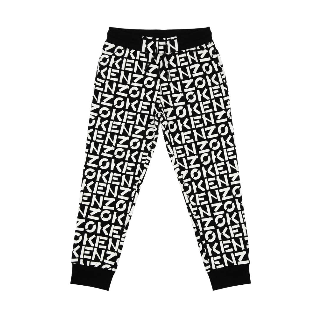 KENZO KIDS PANTS featuring all-over logo print available at Lestyle Boutique Melbourne