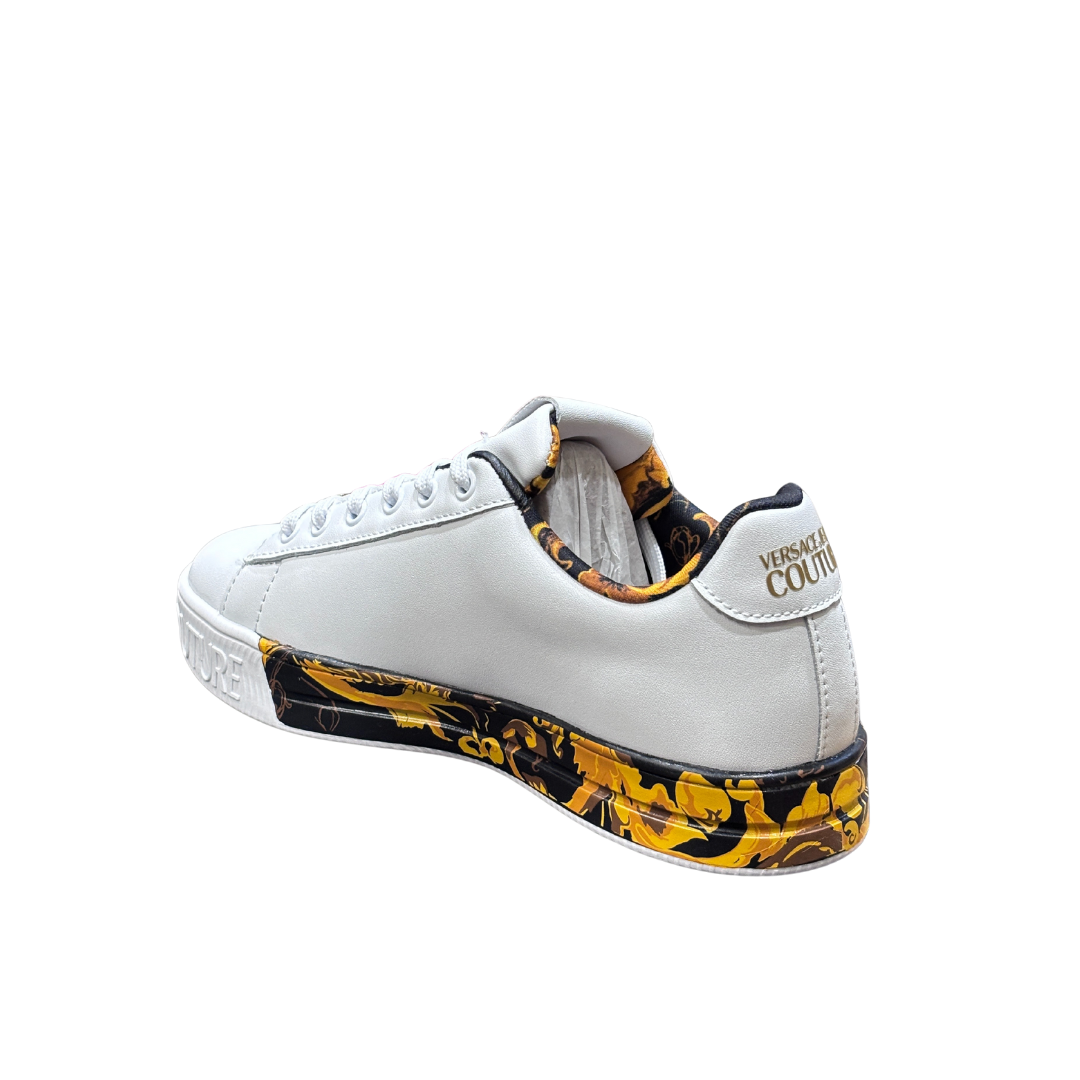 Versace Jeans Couture sneaker featuring gold-tone hardware available at Lestyle Boutique Melbourne