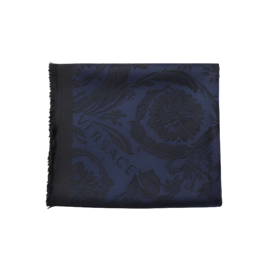 Versace scarf featuring tonal jacquard pattern available at Lestyle Boutique Melbourne