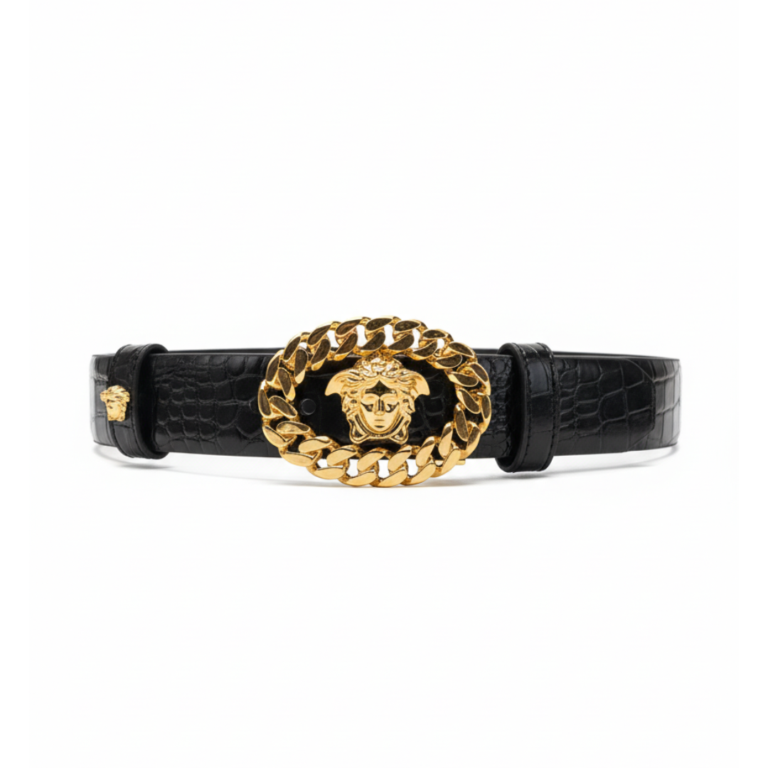 VERSACE belt featuring Medusa head buckle available at Lestyle Boutique Melbourne