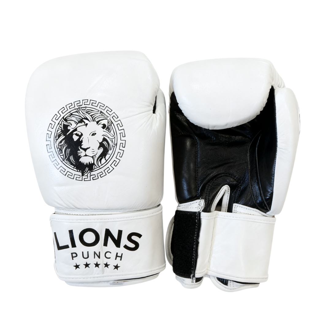 Lions Punch boxing gloves featuring lion logo available at Lestyle Boutique Melbourne