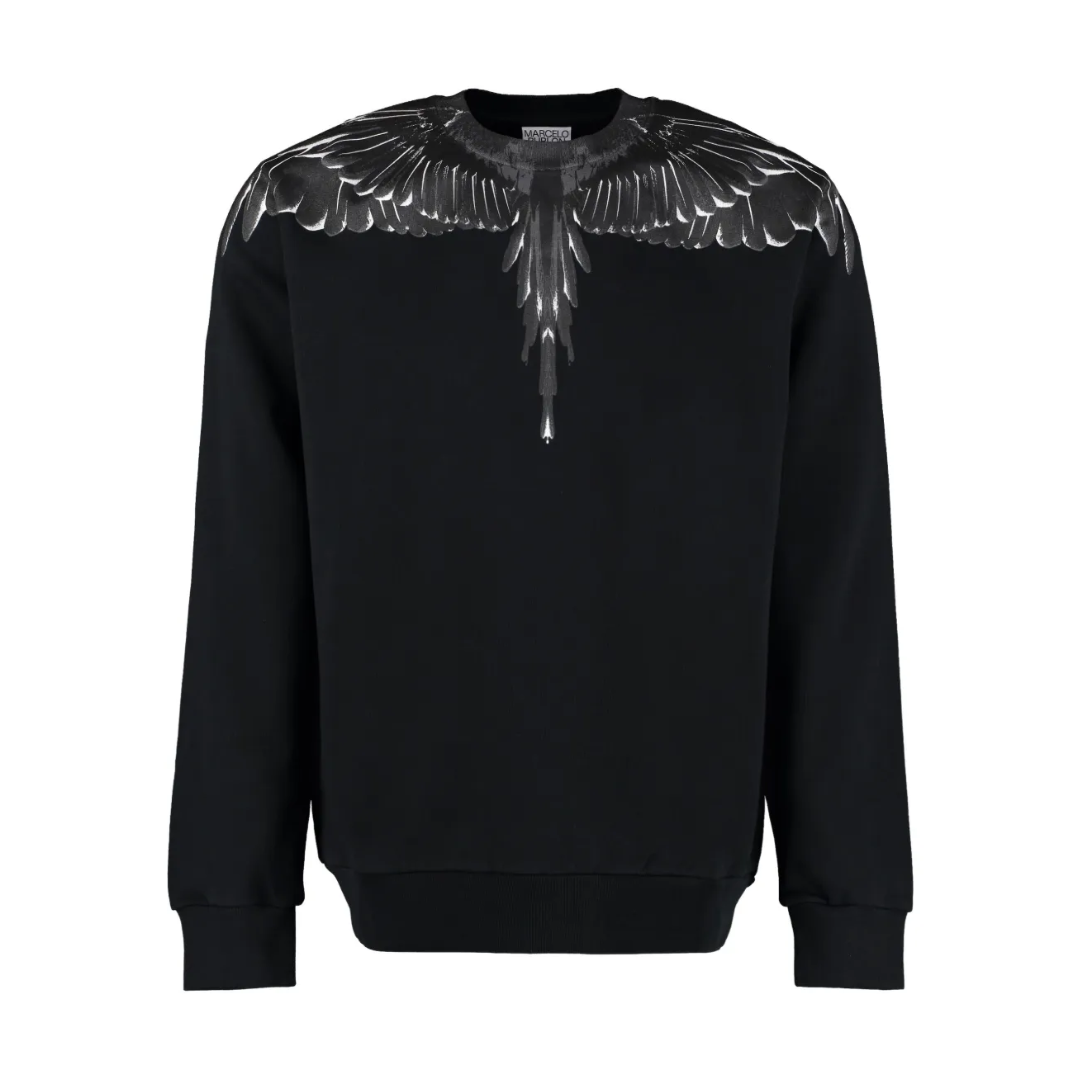 Marcelo Burlon Sweatshirt featuring wing graphic available at Lestyle Boutique Melbourne