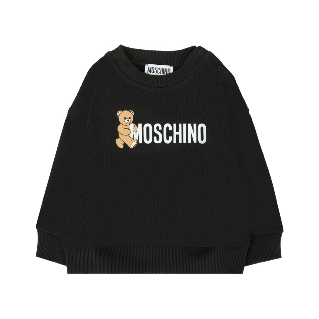 Moschino Kids teddy-print crew-neck sweatshirt featuring teddy bear print available at Lestyle Boutique Melbourne