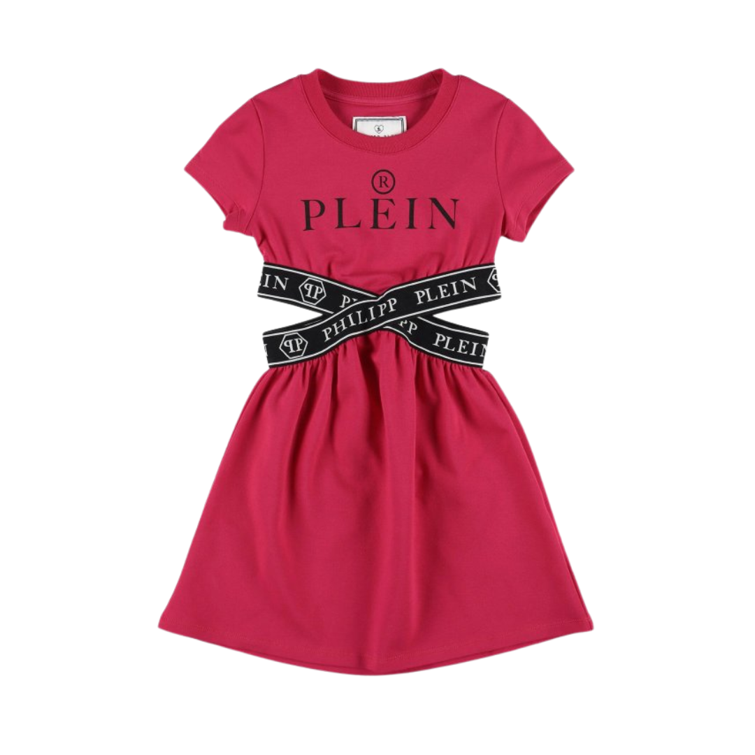 PHILIPP PLEIN KIDS DRESS featuring logo belt available at Lestyle Boutique Melbourne
