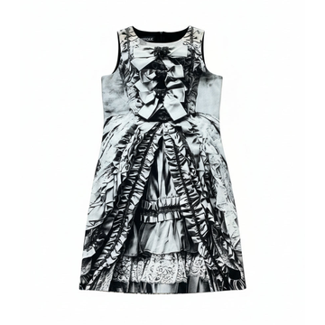 MOSCHINO DRESS featuring a dramatic bow and ruffled print available at Lestyle Boutique Melbourne