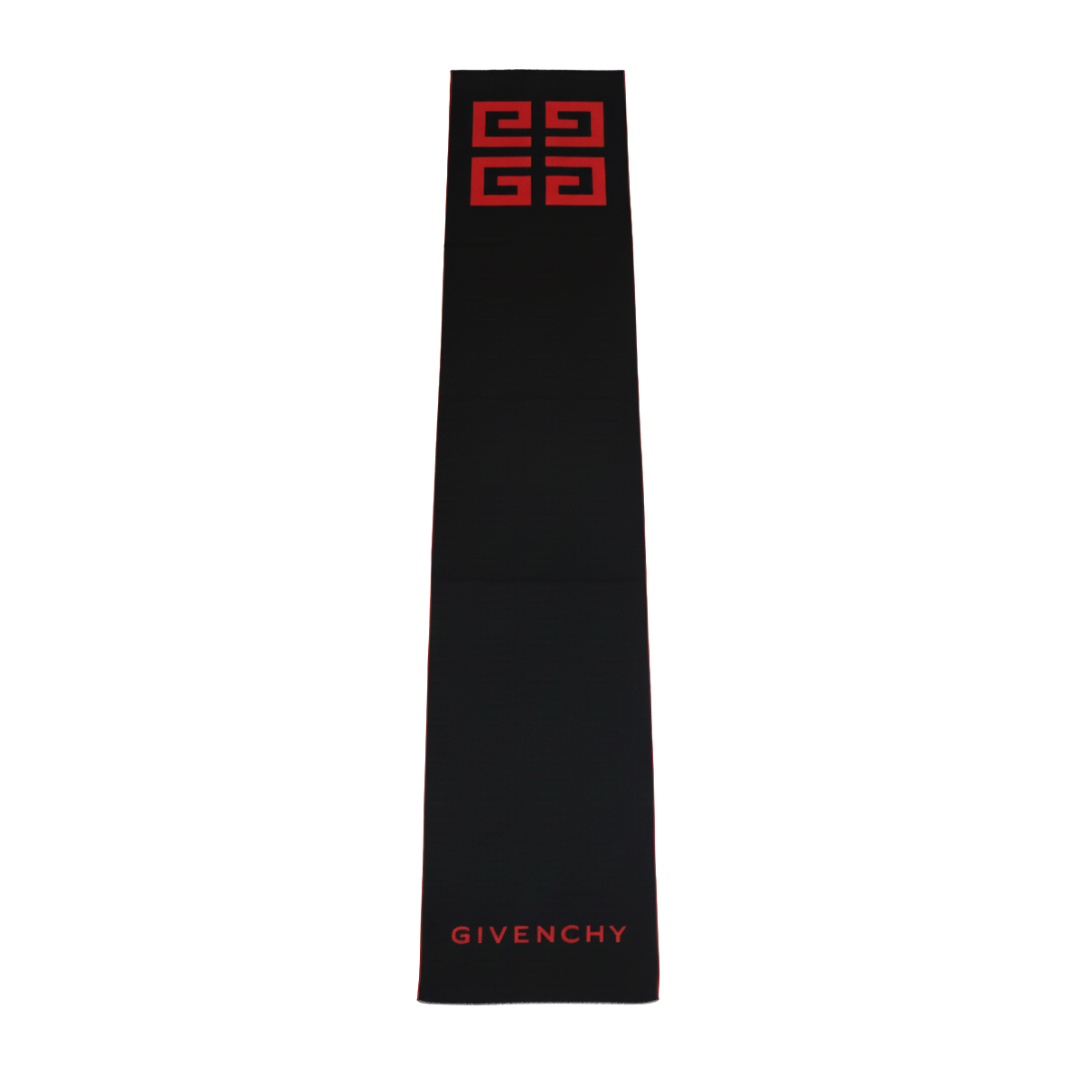 GIVENCHY SCARF featuring red logo lettering available at Lestyle Boutique Melbourne