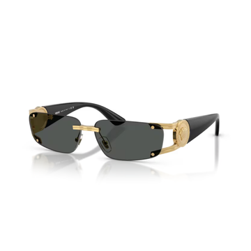 Versace rimless sunglasses with gold bridge design available at Lestyle Boutique Melbourne