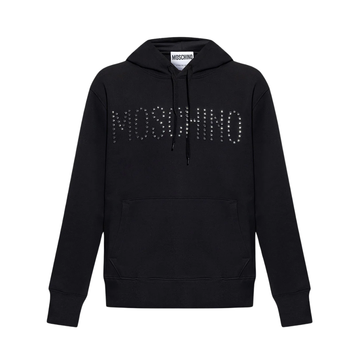 MOSCHINO Sweatshirt featuring rhinestone logo available at Lestyle Boutique Melbourne