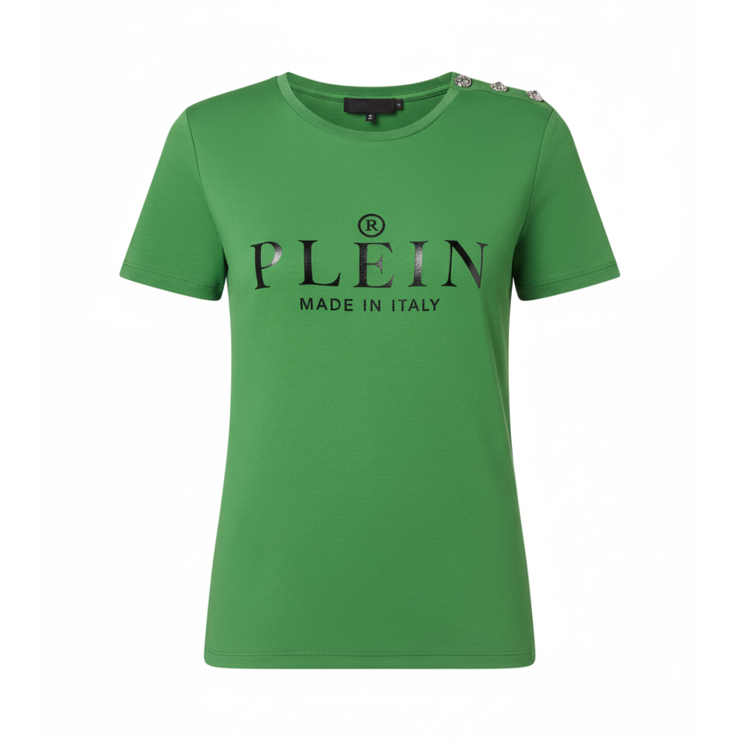 PHILIPP PLEIN T-SHIRT featuring logo print available at Lestyle Boutique Melbourne