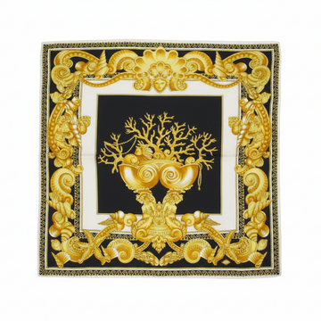 VERSACE SCARF featuring ornate gold baroque print available at Lestyle Boutique Melbourne