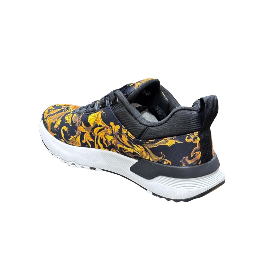 VERSACE JEANS COUTURE SNEAKER featuring ornate gold baroque print available at Lestyle Boutique Melbourne