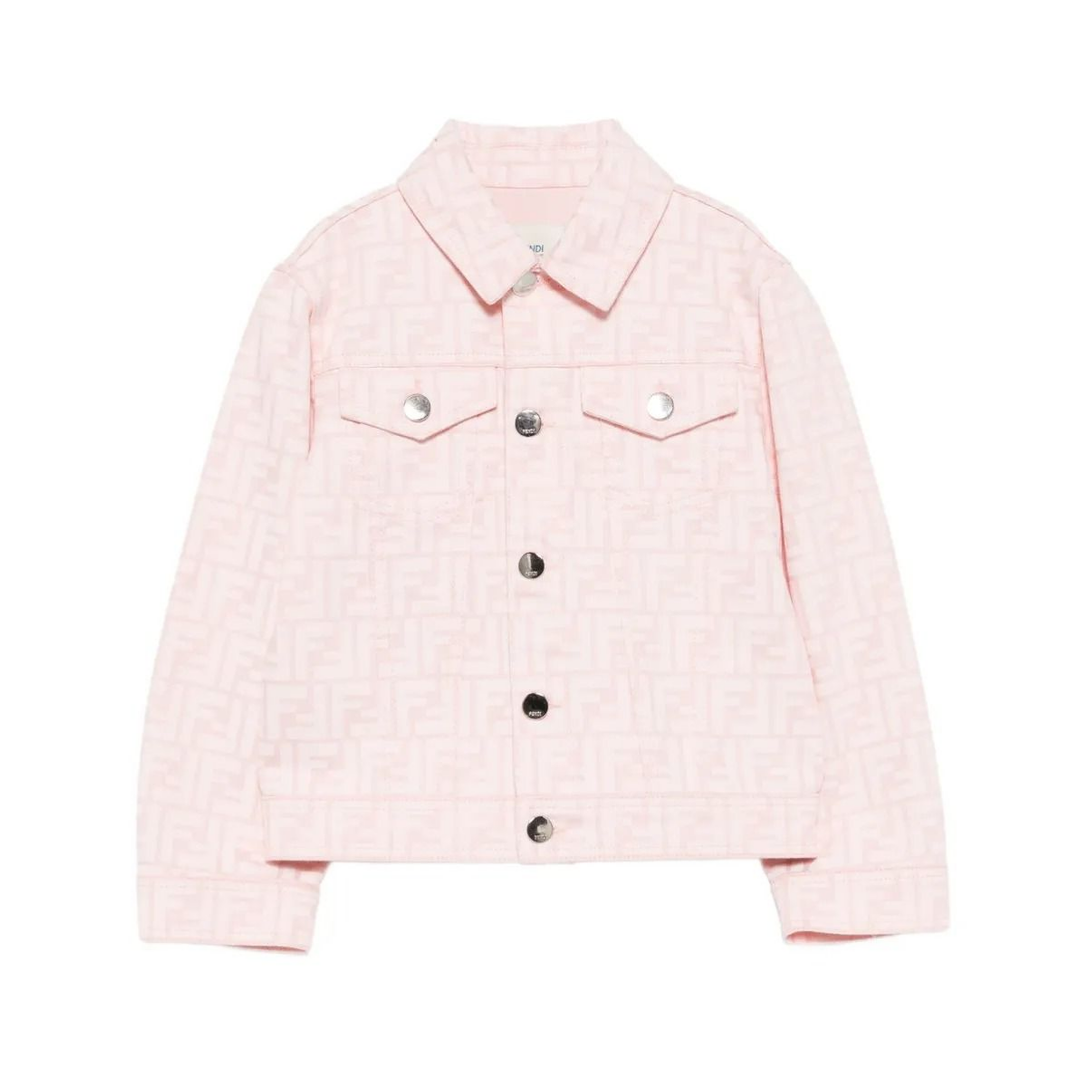Fendi Kids Denim Jacket featuring all-over FF logo print available at Lestyle Boutique Melbourne