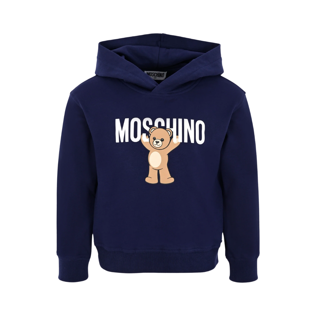 MOSCHINO KIDS HOODIE featuring teddy bear print available at Lestyle Boutique Melbourne