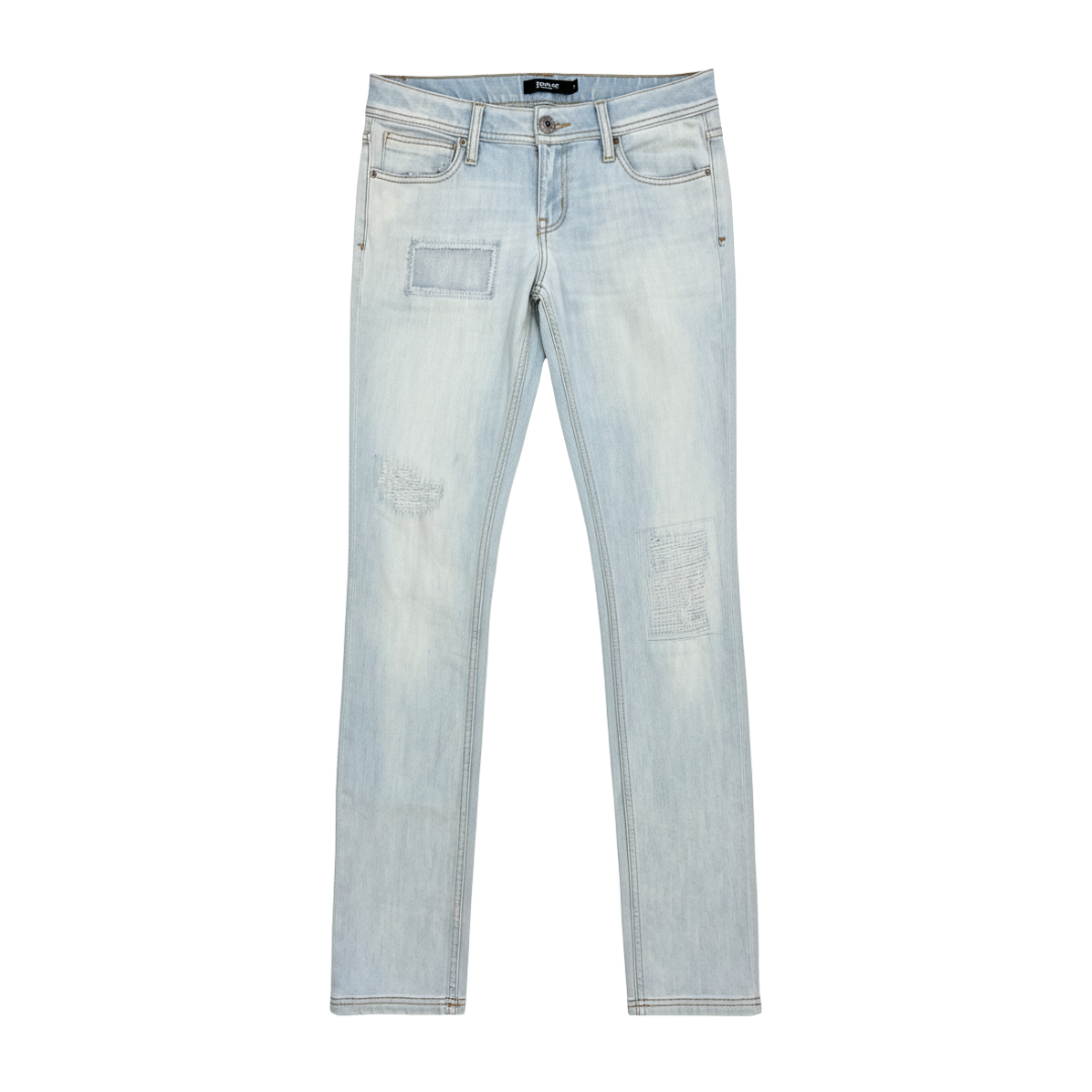 Just Cavalli jeans featuring patchwork distressed detailing available at Lestyle Boutique Melbourne