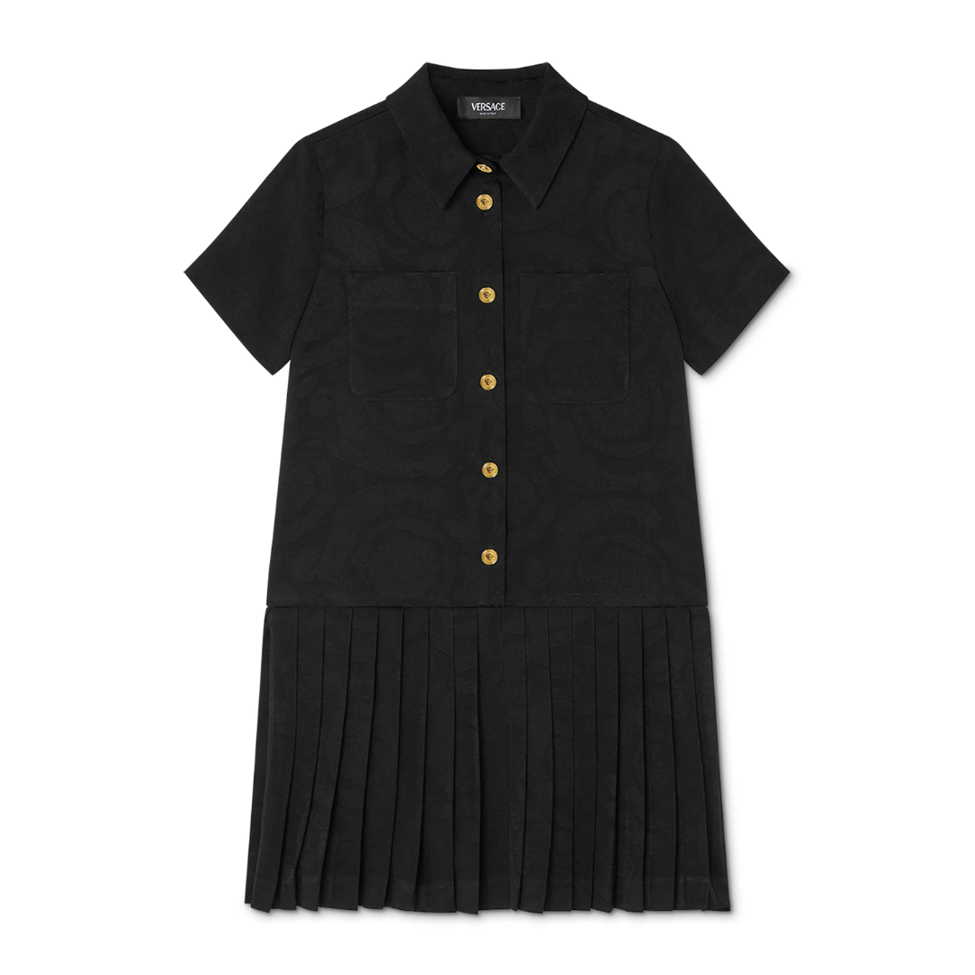 Versace KIDS SHIRT DRESS featuring Barocco jacquard available at Lestyle Boutique Melbourne