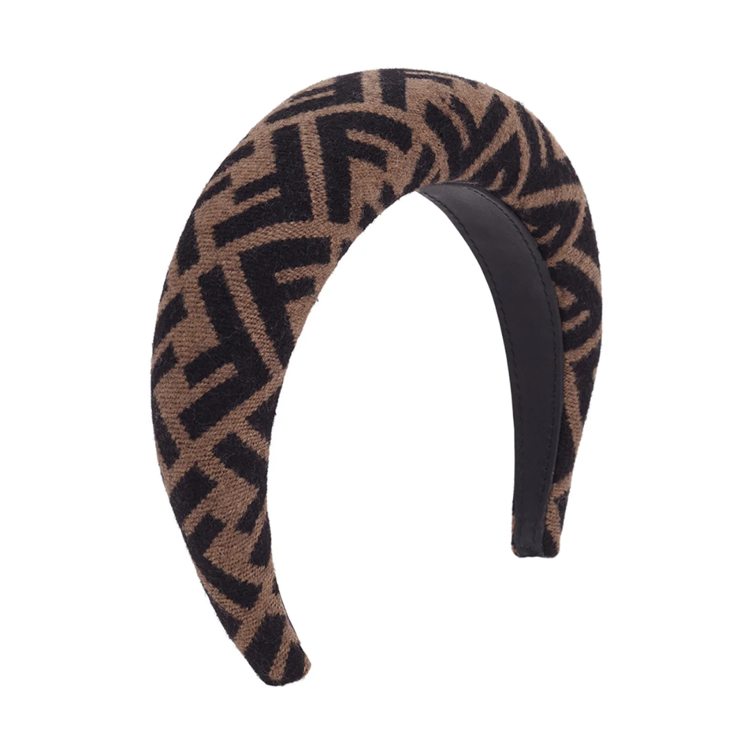Fendi hairband with FF pattern featuring turquoise tassel ends available at Lestyle Boutique Melbourne