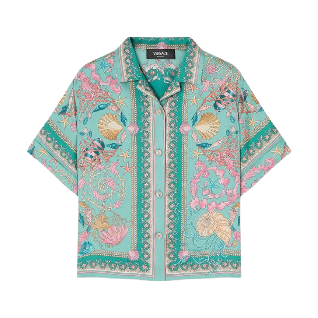 VERSACE SHIRT KIDS featuring Underwater Barocco print available at Lestyle Boutique Melbourne