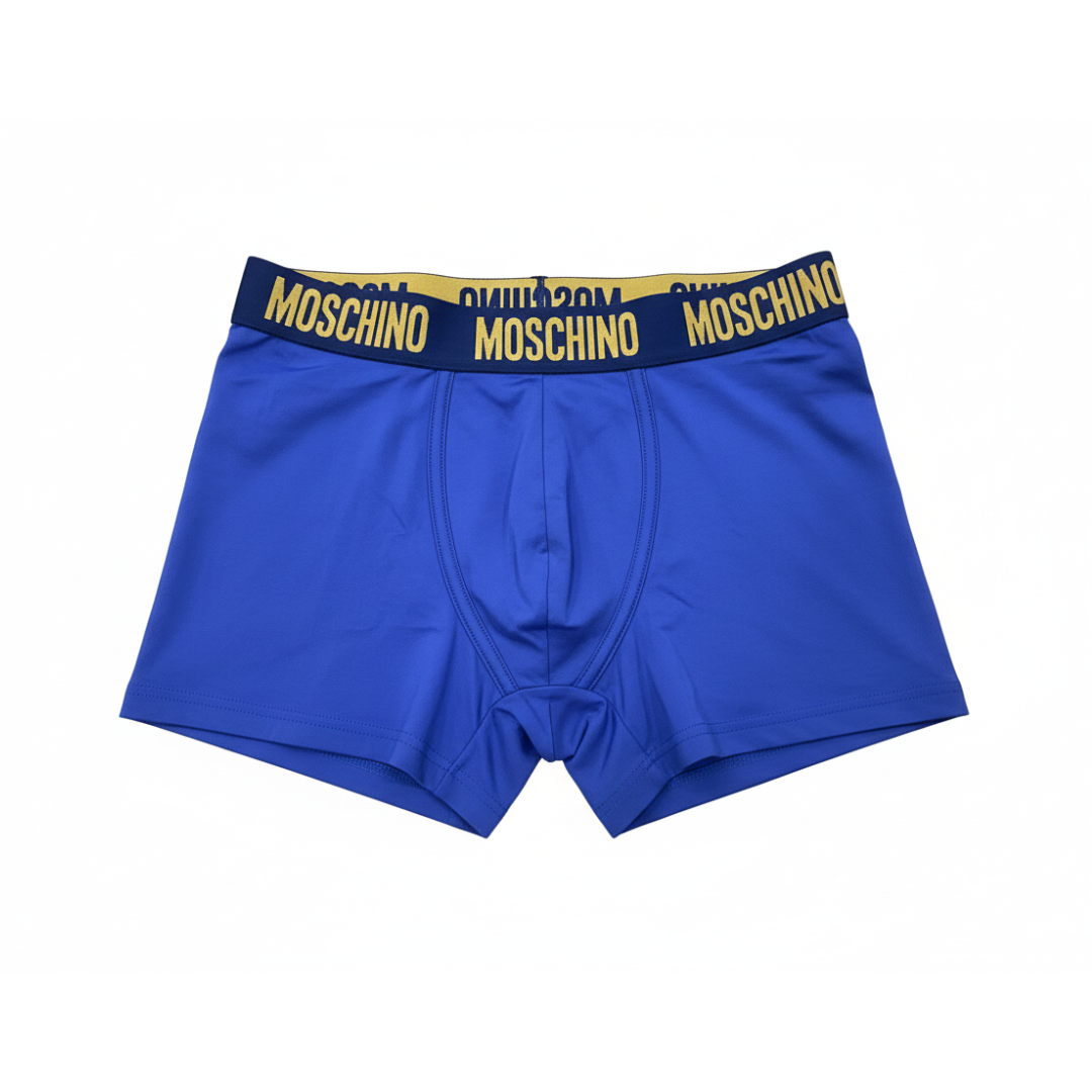 Moschino boxer shorts featuring bold logo waistband available at Lestyle Boutique Melbourne
