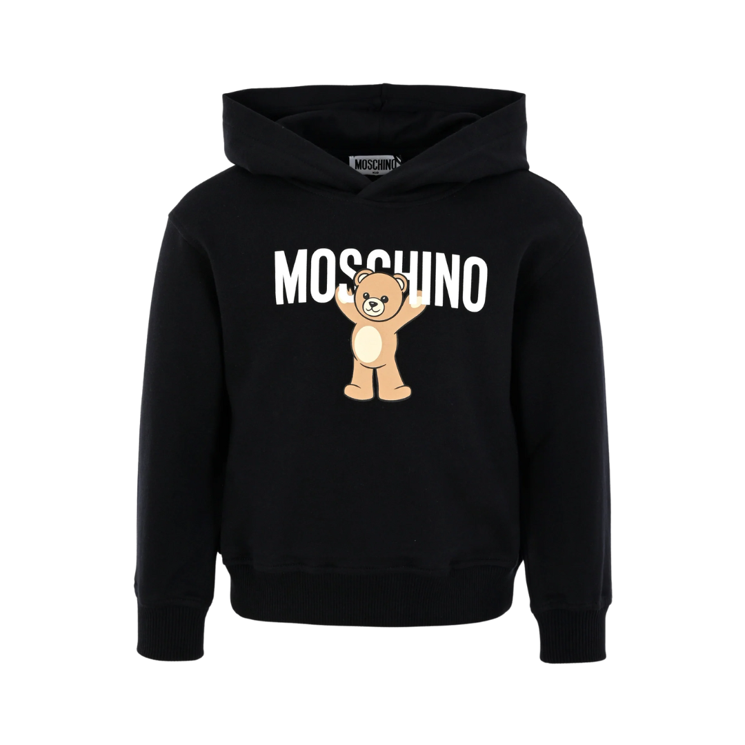 MOSCHINO KIDS HOODIE featuring Teddy Bear print available at Lestyle Boutique Melbourne