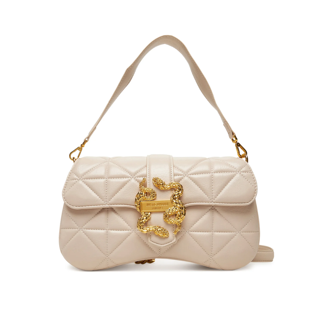 JUST CAVALLI SHOULDER BAG featuring SNAKESKIN-DETAIL available at Lestyle Boutique Melbourne