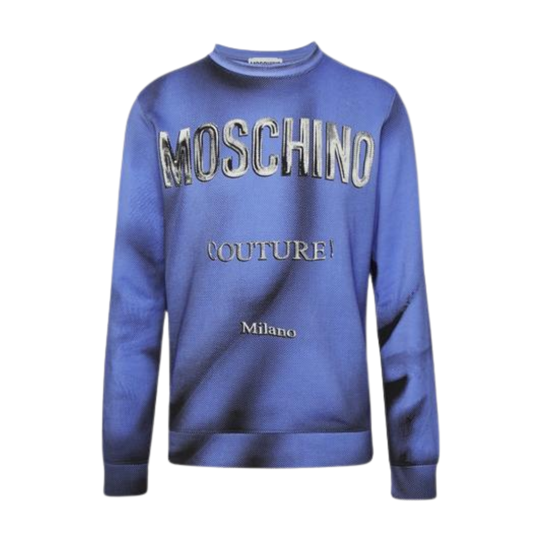 MOSCHINO Sweatshirt featuring bold logo lettering available at Lestyle Boutique Melbourne
