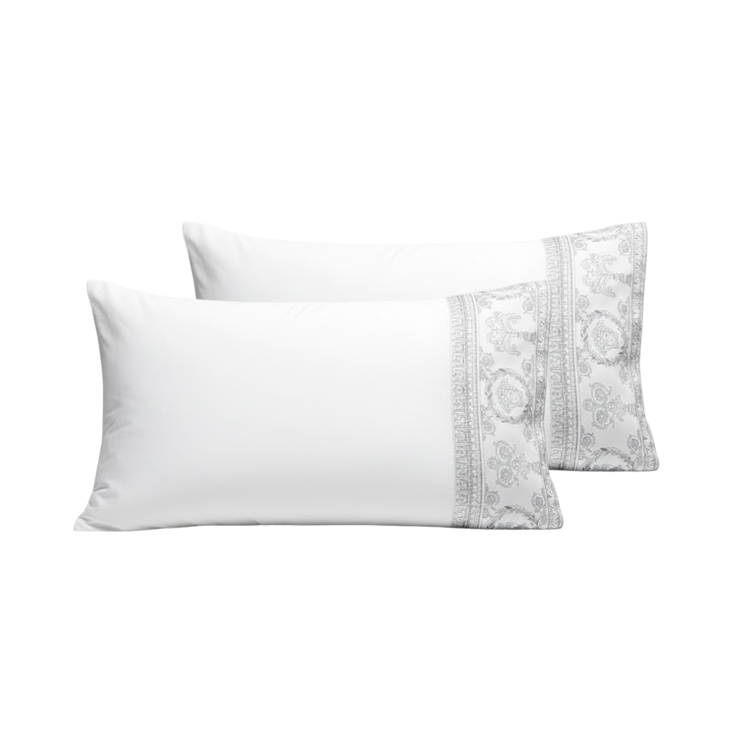 Versace PILLOWCASE SET featuring I ♡ Baroque border available at Lestyle Boutique Melbourne