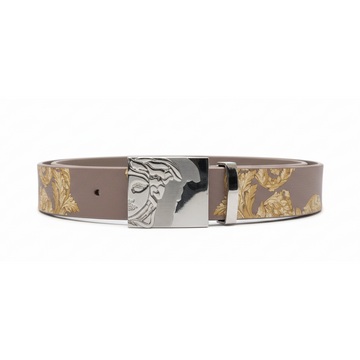 Versace Collection belt featuring gold floral pattern available at Lestyle Boutique Melbourne