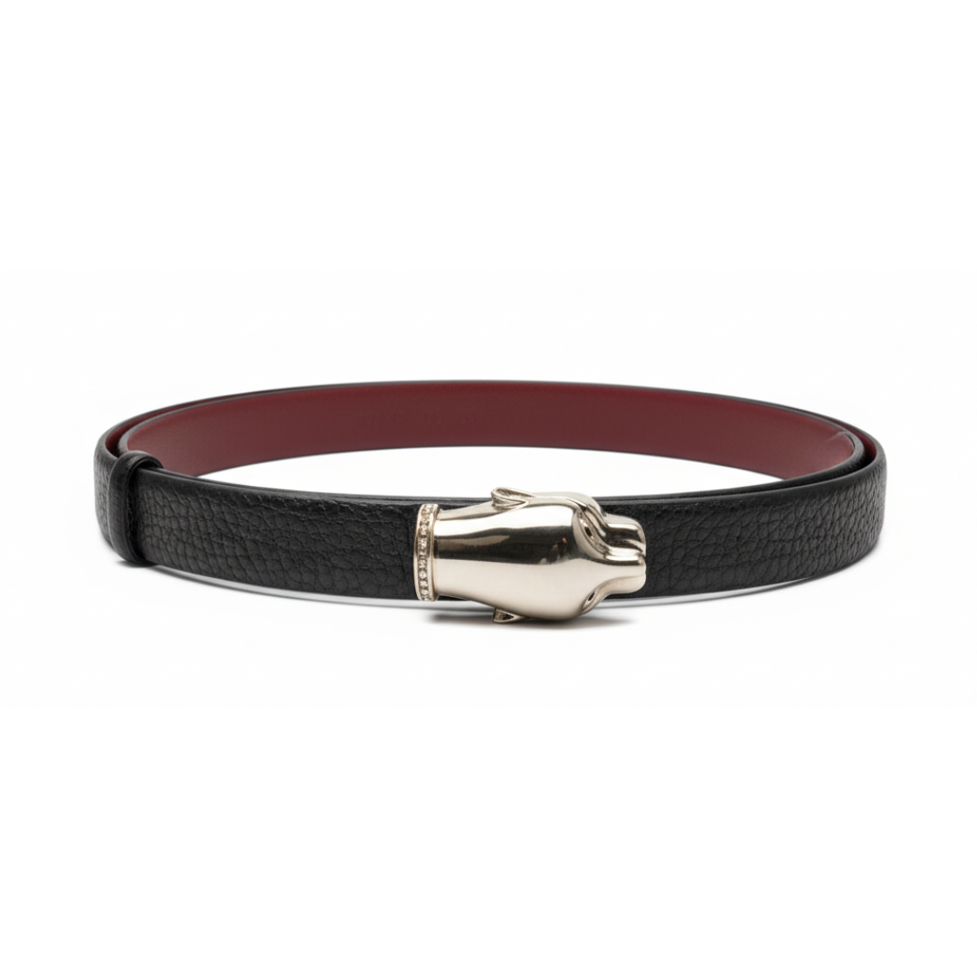 Cavalli Class Belt featuring gold-tone buckle available at Lestyle Boutique Melbourne