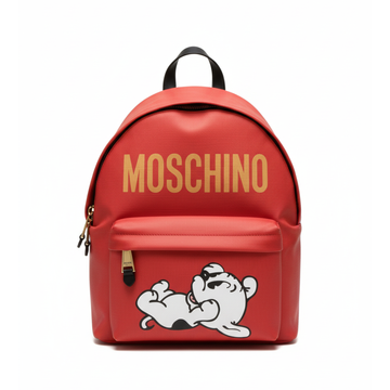 MOSCHINO backpack featuring bold logo available at Lestyle Boutique Melbourne