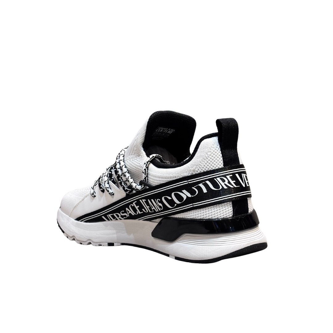 Versace Jeans Couture sneaker featuring knit upper and logo strap available at Lestyle Boutique Melbourne