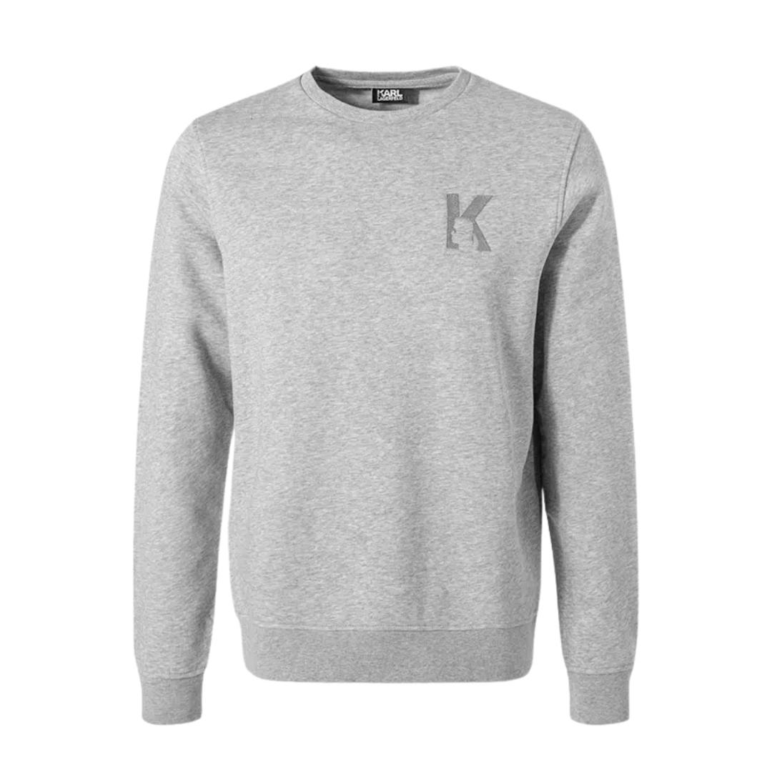 KARL LAGERFELD SWEATSHIRT featuring Regular Fit gray, available at Lestyle Boutique Melbourne