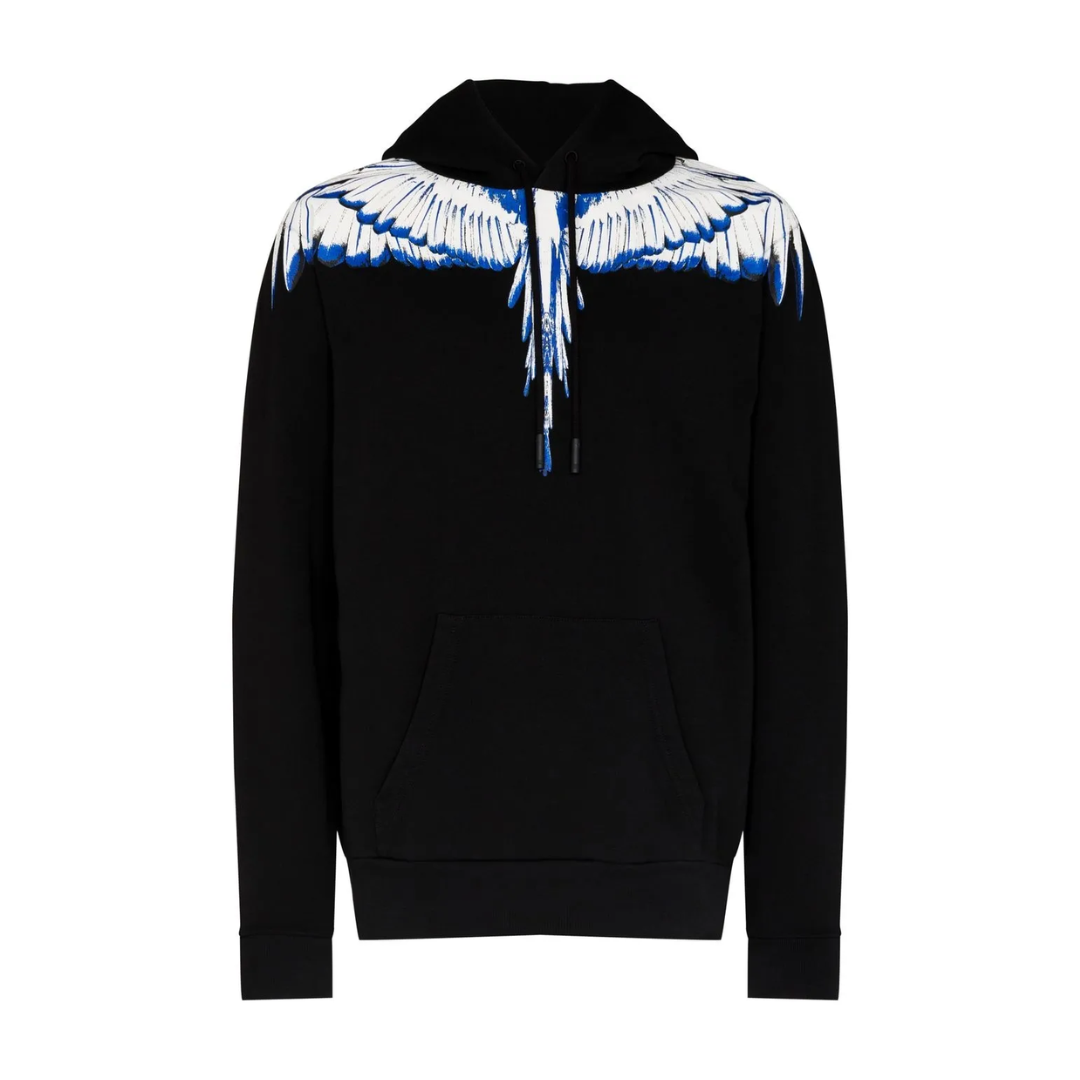 Marcelo Burlon Sweatshirt with wing graphic across chest available at Lestyle Boutique Melbourne