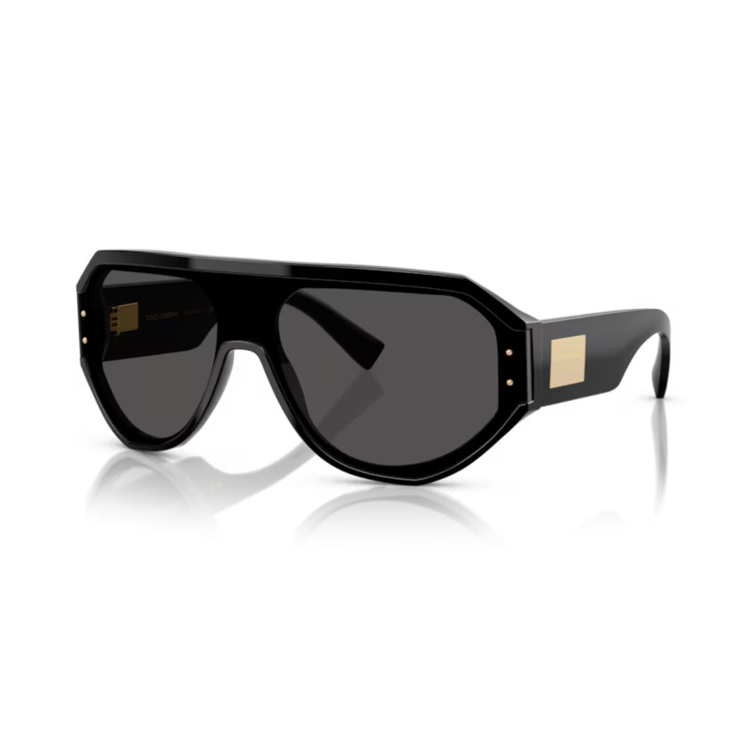 Dolce & Gabbana sunglasses featuring black acetate frame and dark grey lenses available at Lestyle Boutique Melbourne