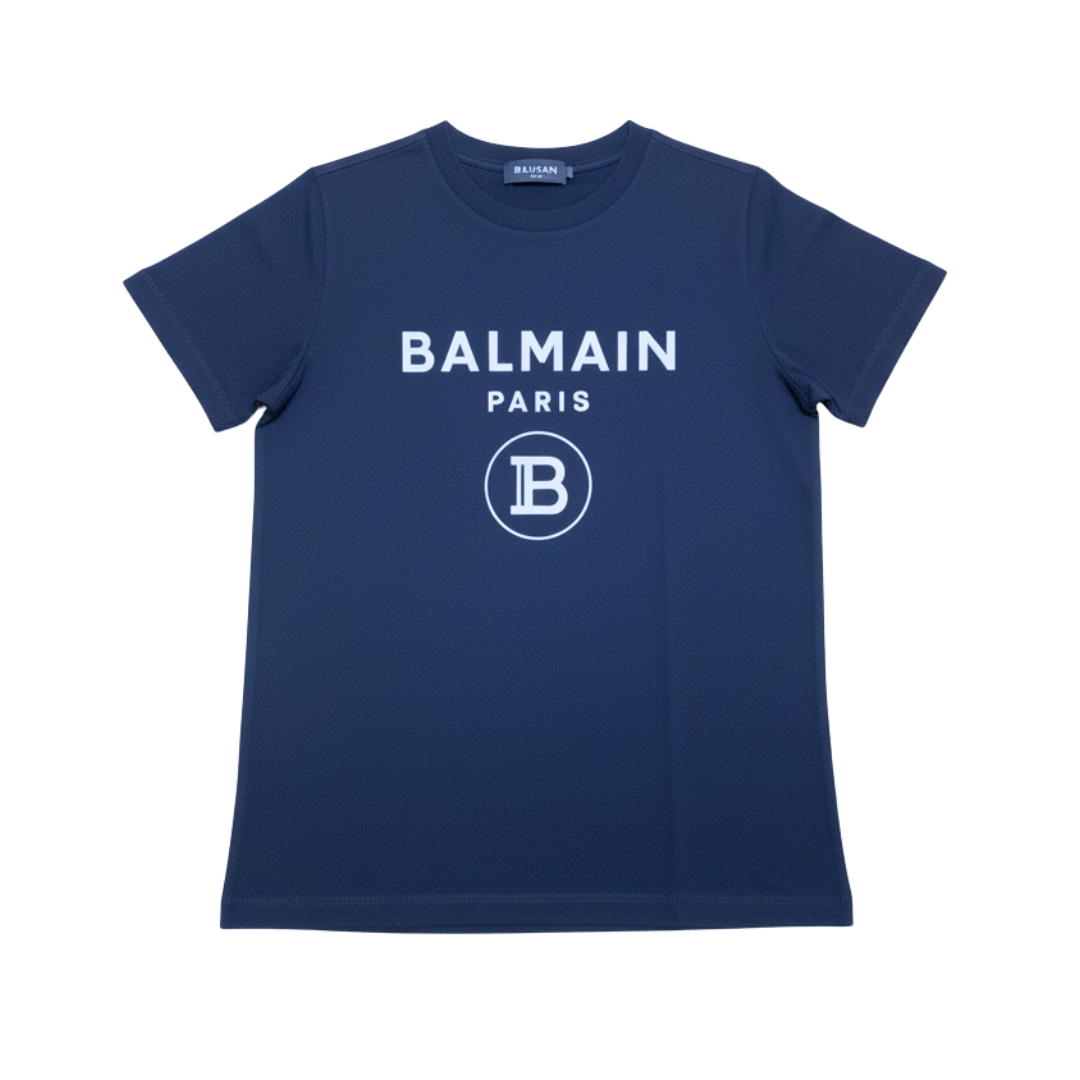 BALMAIN T-SHIRT featuring logo print available at Lestyle Boutique Melbourne