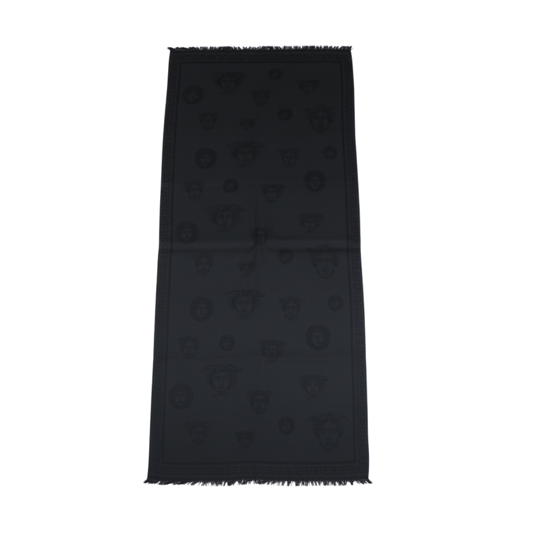 Versace scarf featuring signature Medusa pattern available at Lestyle Boutique Melbourne