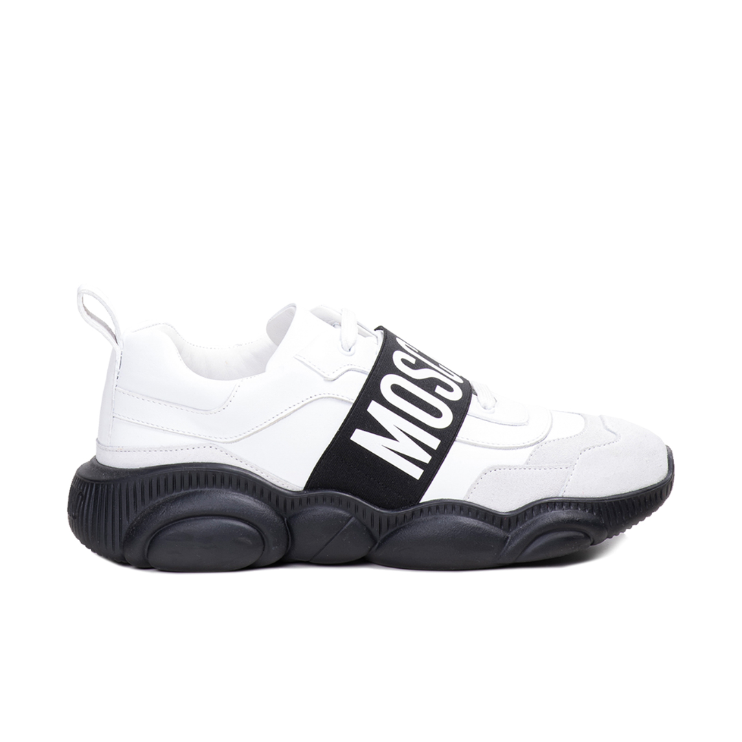 Moschino sneaker featuring logo strap available at Lestyle Boutique Melbourne