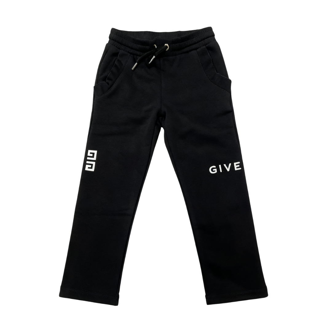 GIVENCHY KIDS PANTS featuring logo detail and drawstring waist available at Lestyle Boutique Melbourne