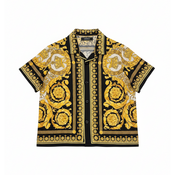 VERSACE KIDS SHIRT featuring ornate gold baroque print available at Lestyle Boutique Melbourne